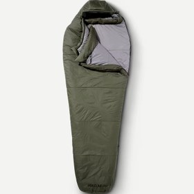 تصویر کیسه خواب فورکلاز دمای راحتی 0 درجه Forclaz Outdoor Trekking Synthetic Sleeping Bag - Khaki - MT500 - 0 °C Comfort - XL 