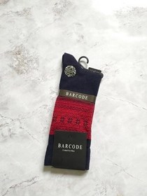 تصویر جوراب مردانه barcode طرح الگانتزا ساق بلند Barcode men's socks with long legs