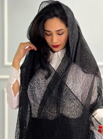 تصویر شال مجلسی مشکی Black shawl