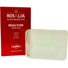 تصویر رزالیا شوینده غیر صابونی شفاف مخصوص پوست چرب Rosalia Luxury Beauty Line Rosa Pure Syndet Bar