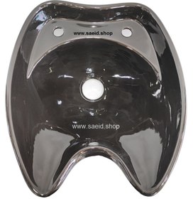 تصویر کاسه سنگ روشویی مشکی متحرک سرشور آرایشگاه سر شور آرایشگاهی 