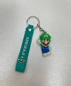 تصویر جاکلیدی سوپر ماریو سبز Silicone keychain made in Iran