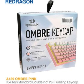 تصویر مجموعه کلید کیبورد مکانیکال ردراگون مدل اومبر A139 Redragon Ombre A139 Mechanical Keycaps