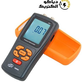 تصویر مانومتر یا فشارسنج دیجیتالی تفاضلی مدل BENETECH GM505 Benetech digital differential pressure gauge model GM505