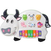 تصویر ارگ اسباب بازی مدل گاو Cow model toy piano