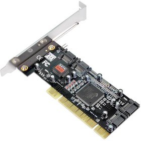 تصویر کارت تبدیل PCI به چهار پورت SATA داخلی ا PCI to 4-Port Sata Internal Adapter Card PCI to 4-Port Sata Internal Adapter Card