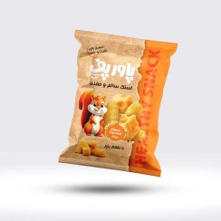 تصویر اسنک سالم و مغذی پنیری پاورپف – 55گرم 