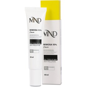 تصویر کرم حاوی %10 میموزا مناسب انواع پوست ام ان دی 40 میلی‌لیتر Cream containing 10% mimosa, suitable for MND skin types, 40