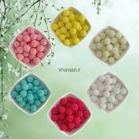 تصویر مروارید تمشکی سایز ۱۴ ده عددی 