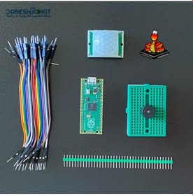 تصویر کیت میکروپایتون تشخیص حرکت رزبری پیکو بر پایه Raspberry Pi Pico 