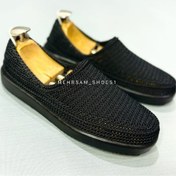 تصویر گیوه مردانه زیره طبی رنگ مشکی 