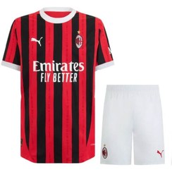 تصویر کیت آث میلان 2025 رنگ قرمز مشکی کیفیت +A تایلندی AC Milan 2025 kit, red, black, Thai A+ quality