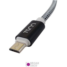 تصویر کابل تبدیل پاوربانکی تسکو مدل TC 51N طول 0.2 متر TSCO TC 51N USB to microUSB Cable 0.2m