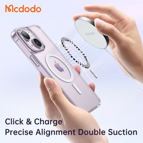 تصویر کاور گوشی اپل iPhone 14 Pro Max مک دودو مدل Crystal Pc Magnetic Mcdodo Crystal Pc Magnetic Cover for Apple iPhone 14 Pro Max