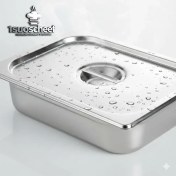 تصویر ​لگن استیل مکث سیلور سایز ۱/۲ عمق ۱۰؛ استاندارد تجهیزات آشپزخانه صنعتی در سوشف بررسی ویژگی‌های فنی بن‌ماری ضدزنگ Max Silver؛ کیفیت صادراتی در فروشگاه Souschef