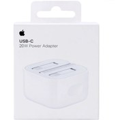 تصویر شارژر آیفون 20w اصلی - سفید / با گارانتی 6 ماه تعویض Apple 20W 3pin USB-C Power Adapter