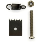 تصویر قطعات یدکی بست زن (قیم بند) تیغه، فنر، پیچ و مهره دستگاه بست زن و قیم بند