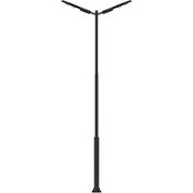 تصویر پایه چراغ حیاطی و پارکی 5 متری مدل SH-V52 شعاع (دو شاخ) 