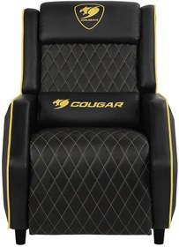 تصویر مبل گیمینگ کوگار Gaming Chair Cougar RANGER ROYAL Cougar Gaming Sofa Ranger, Steel-Frame, Breathable PVC Leather, 160° Recliner System, 160Kg Weight Capacity, Black