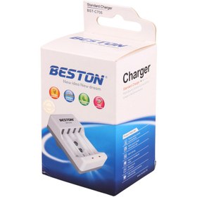 تصویر شارژر باتری بستون 4 تایی مدل Beston BST-C705 ا Beston standard quad wall charger BST-C705 Beston standard quad wall charger BST-C705