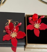 تصویر گوشواره گل یلدایی 