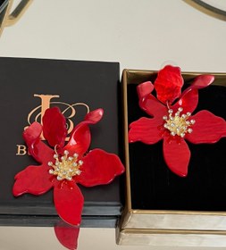 تصویر گوشواره گل یلدایی 