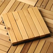 تصویر کفپوش تایل چوبی 7تایی 