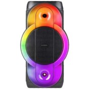 تصویر اسپیکر شارژی قابل حمل بلک پاور سری Rainbow مدل 724Z Portable rechargeable speaker Black Power Rainbow series model 724Z