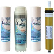 تصویر فیلتر دستگاه تصفیه کننده آب آکوا پیورست مدل PPM-75G مجموعه 4 عددی 
