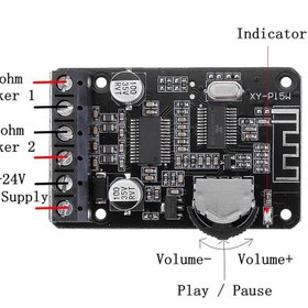 تصویر ماژول آمپلی فایر بلوتوث دار Amplifire module MB