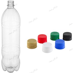 تصویر بطری ۱۴۰۰ سی سی با درب پلمپ / عمده بسته ۱۰۰ عددی - پت پلاستیکی طرح فراز ( هر عدد ۳۹۰۰ تومان ) 