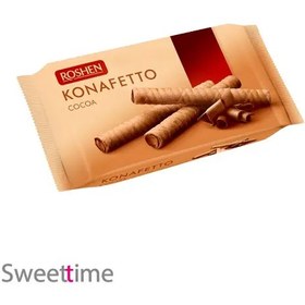 تصویر ویفر لوله ای کاکائویی کونافتو روشن (Roshen) ا Roshen sticks Cocoa Wafer Roshen sticks Cocoa Wafer