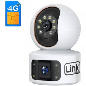 تصویر دوربین مداربسته چرخشی دو لنز سیمکارتی لینک پلاس LinkPlus BabyCam 