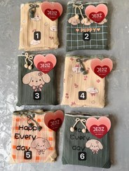 تصویر شورت نخی فانتزی طرح puppy 