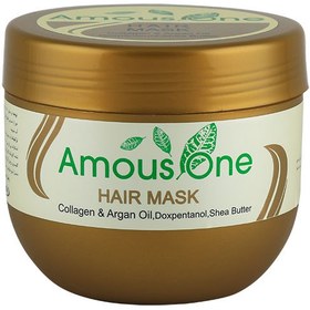 تصویر ماسک مو با آبکشی کلاژن و روغن آرگان آموس وان Amous One Collagen Argan hair mask