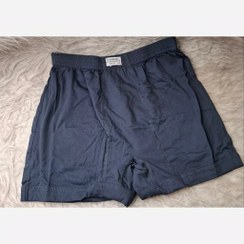 تصویر شورت نخی مردانه پادار رنگ سرمه ای 