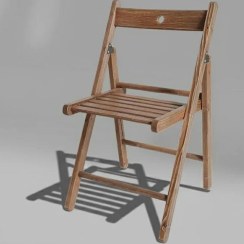 تصویر صندلی تاشو چوبی ترنج 