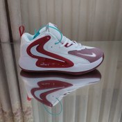 تصویر کتونی والیبال بسکتبال هندبال نایک هایپرست2 مستر کوالیتی nike hyperset 2 رنگ زرشکی سفید ویتنام سایز 41 تا 46 - ۴ nike hyperset 2 white red