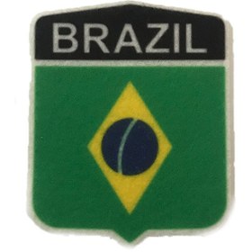 تصویر اتیکت طرح پرچم برزیل کد 1382E 