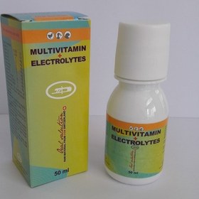 تصویر قطره مولتی ویتامین و الکترولیت مخصوص طیور ۵۰ سی سی 