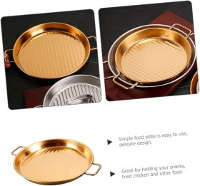 تصویر تابه گریل طلایی دسته دار 