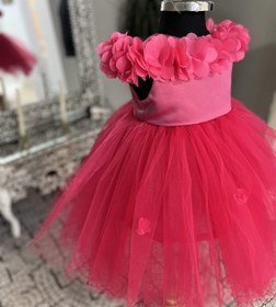 تصویر لباس عروس بچگانه مدل شکوفه نوزادی Dress