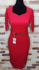 تصویر لباس مجلسی زنانه قرمز دست دوم 