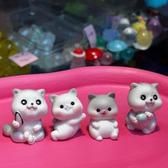 تصویر فیگور ریز سگ و گربه - گربه ملوس 