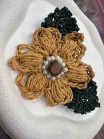 تصویر گیره گل رافیا فانتزی 