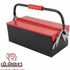 تصویر جعبه ابزار فلزی 40 سانت 2 طبقه مدل 4705 Metal tool box 40 cm 2 floors model 4705