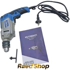 تصویر دریل پیچ گوشتی برقی هیوندای سه نظام 710 وات Hyundai XDJ-8813 Hyundai XDJ-8813 Electric Drill 710W 1800R-Min 13MM 220V 50-60HZ