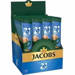 تصویر قهوه فوری 2 در 1 جاکوبز JACOBS Original رژیمی اورجینال بسته ۴۰ عددی 