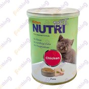 تصویر کنسرو نوتری گربه کیتن با طعم مرغ 425 گرم Nutri canned cat kitten with chicken flavor 425 gr