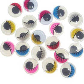 تصویر چشم عروسک مدل Y6673 بسته 20 عددی 